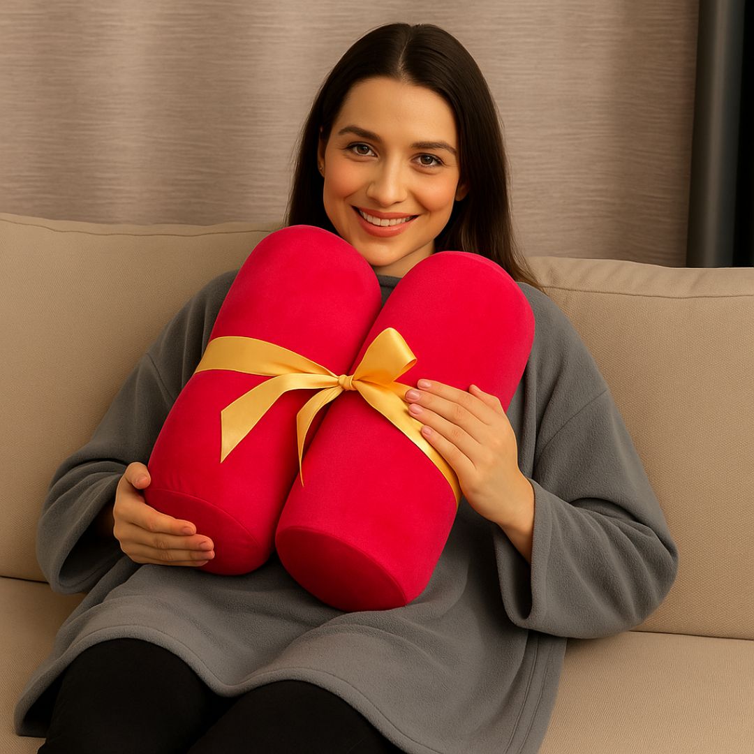 Lux roller pillow - neck pillow set (travel set)