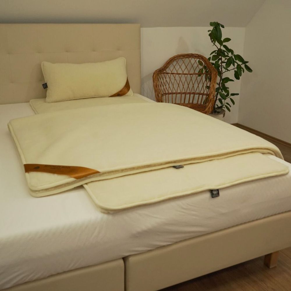 Kaschmir-Wolle-Euro-Set doppelseitig 550 gr/m2 – LUXUSQUALITÄT!