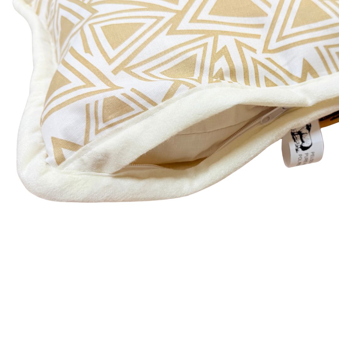 Single-sided wool lavender patterned small pillow - 600 gr/m2 - 40x50 cm