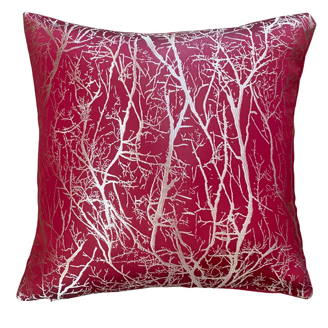Branch velvet decorative pillow - 45x45 cm