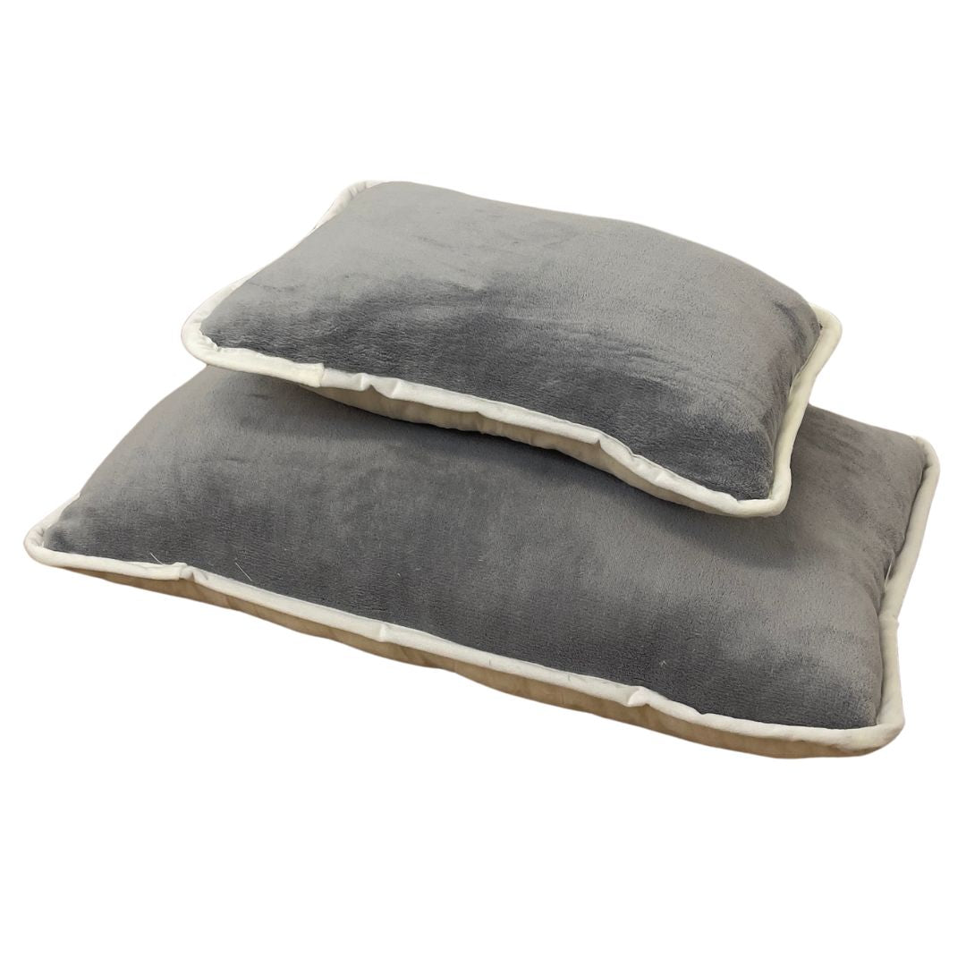 Soft - extra warme, weiche doppelseitige Winterdecke - grau/natur - 135x195 cm