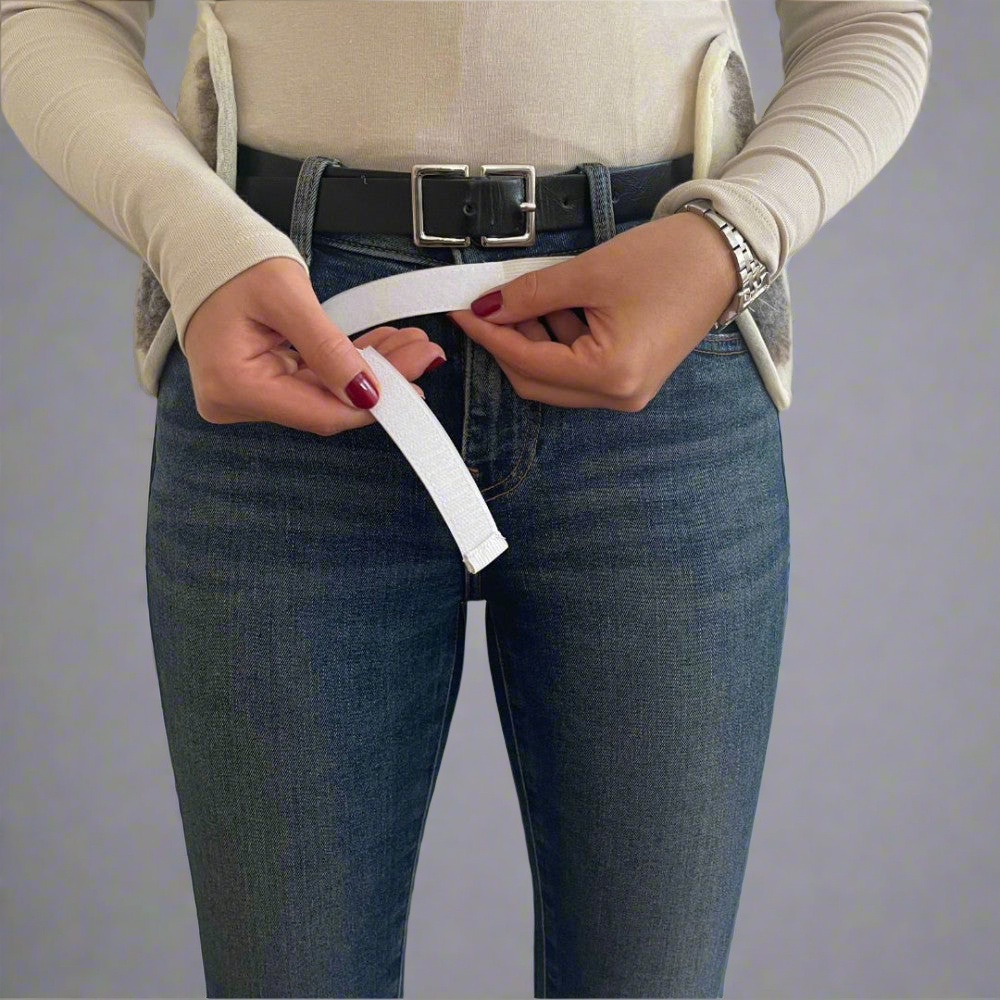 Nierenwärmer aus Wolle - 25x75 cm - groß - braun kariert