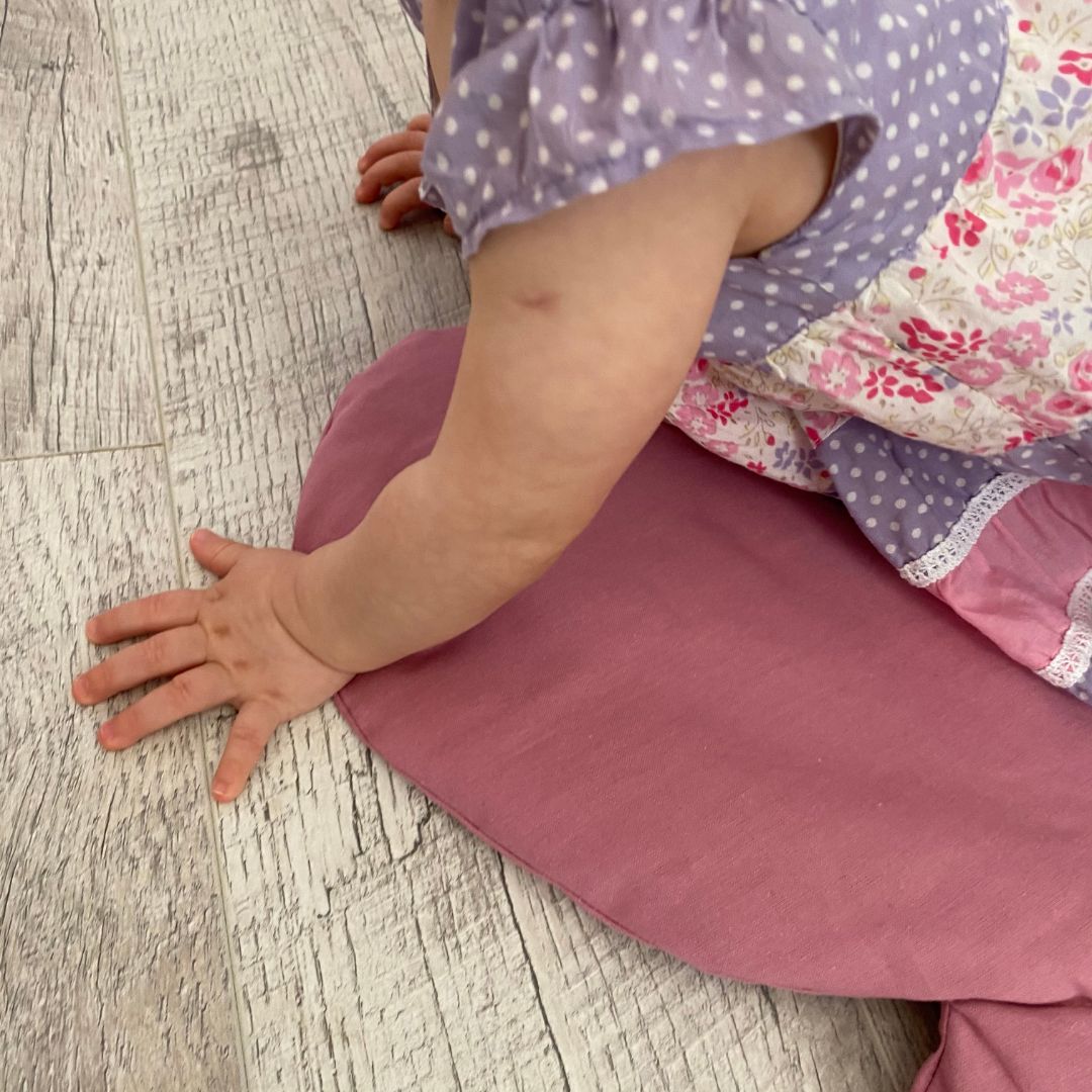 Muschel-Spielmatte und Decke für Kinder - Mauve