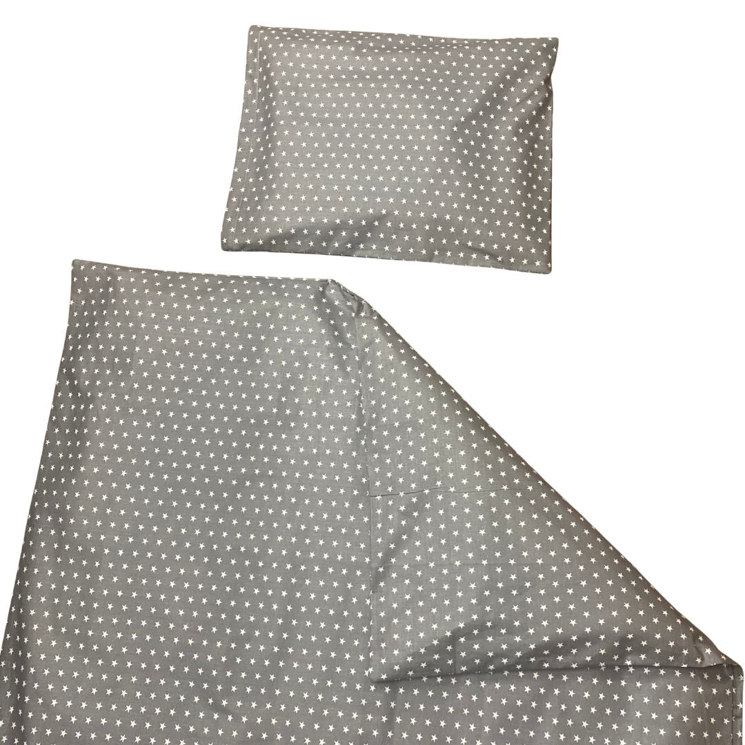 Nordic Grey Star Kinderbettwäsche 2-teilig – schlichter Sternen-Stil