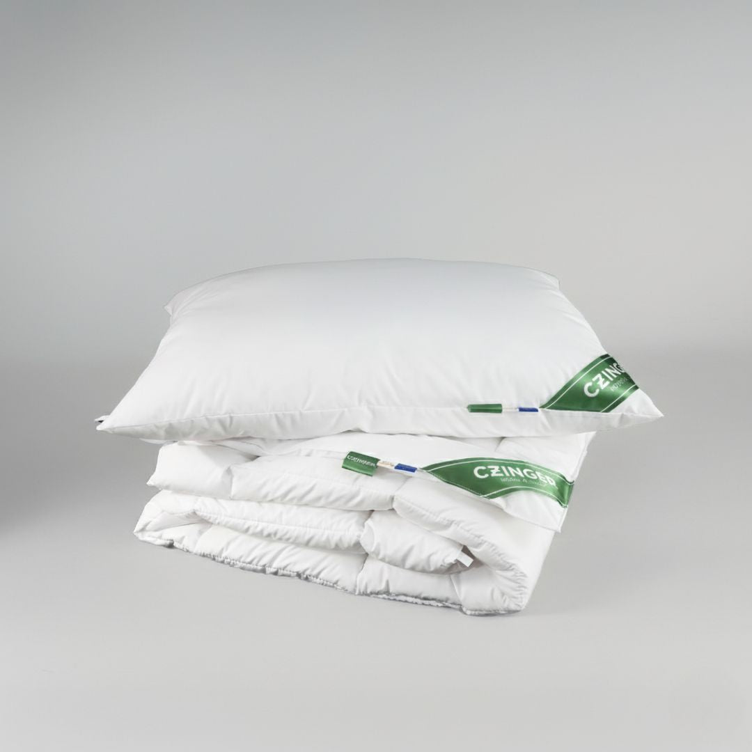 Family - Anti-allergic bedding set 3 pcs - 4 seasons - duvet, large pillow, small pillow - packaged