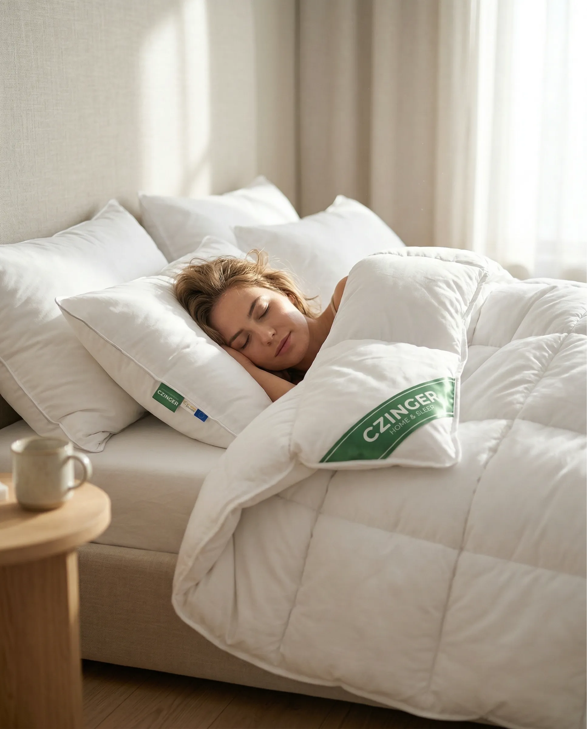 Allergie "STOP" Antiallergische Bettwäsche 3er Set mit Einfassband - 4 Jahreszeiten