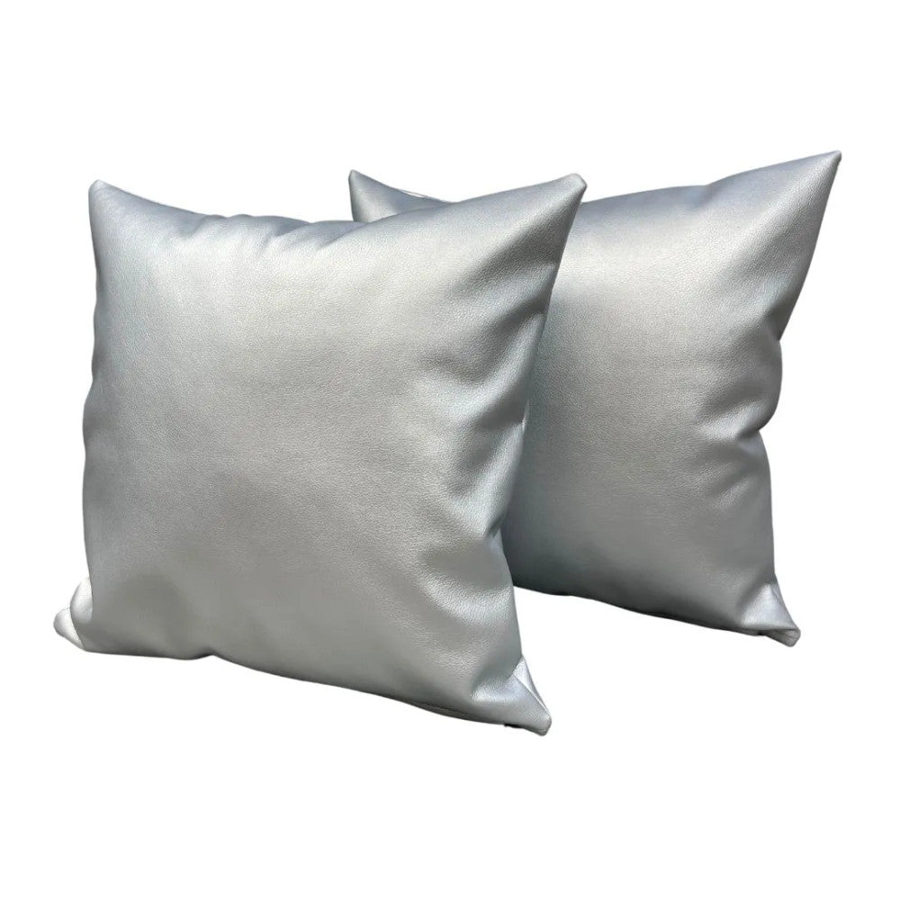 Decorative pillow, with insert - zippered - Silver