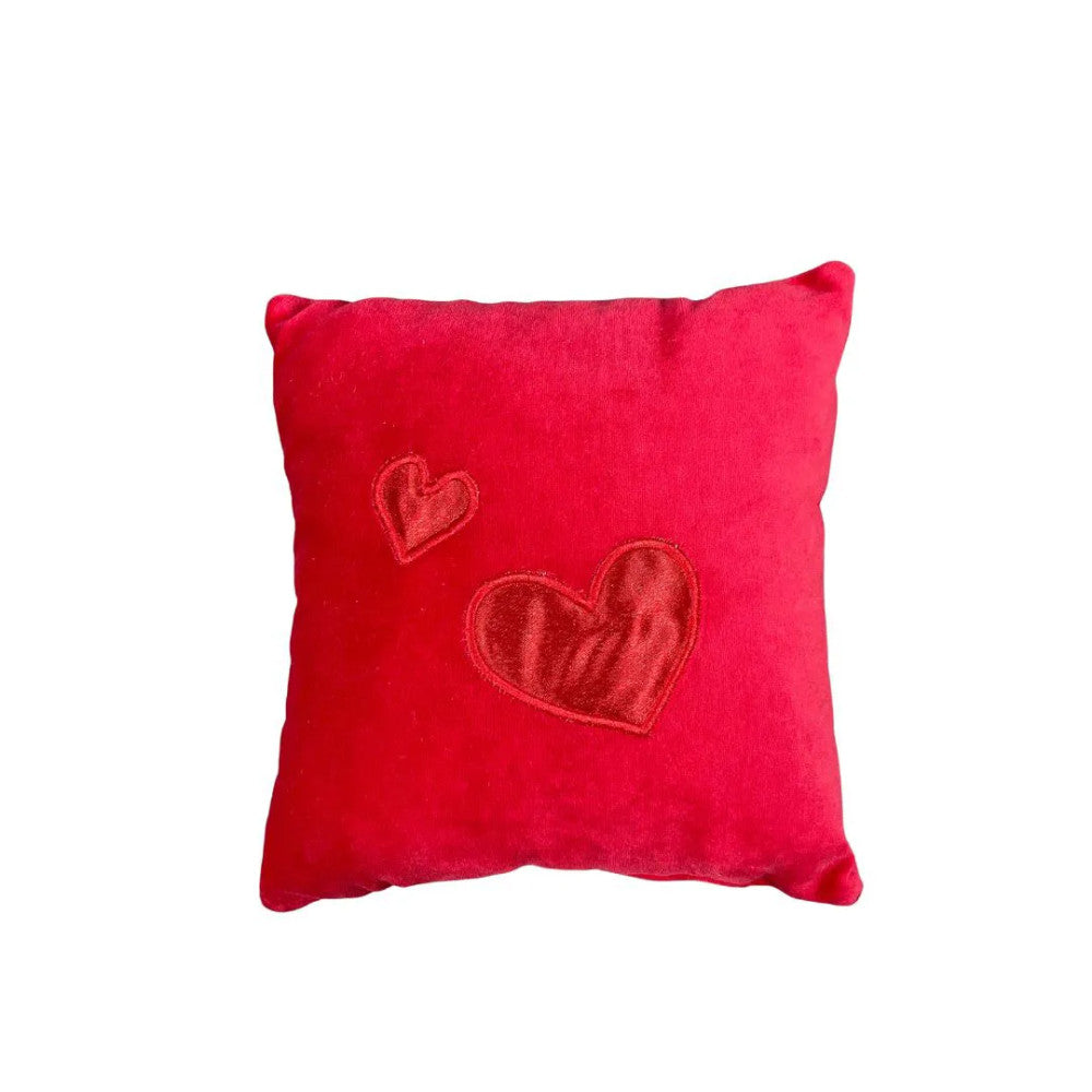 Heart shaped decorative pillow - plush - small
