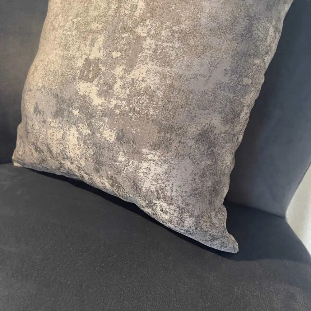 Decorative silver cushion - 40x40 cm