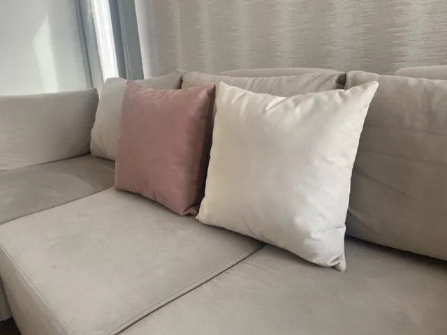 Decorative cushion (with insert) 45x45 cm (cream)