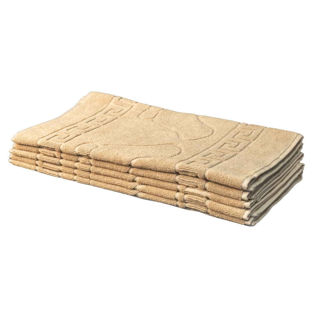 Badewannenausgang - beige mit Fußstütze - 600 gr/m2 - verpackt