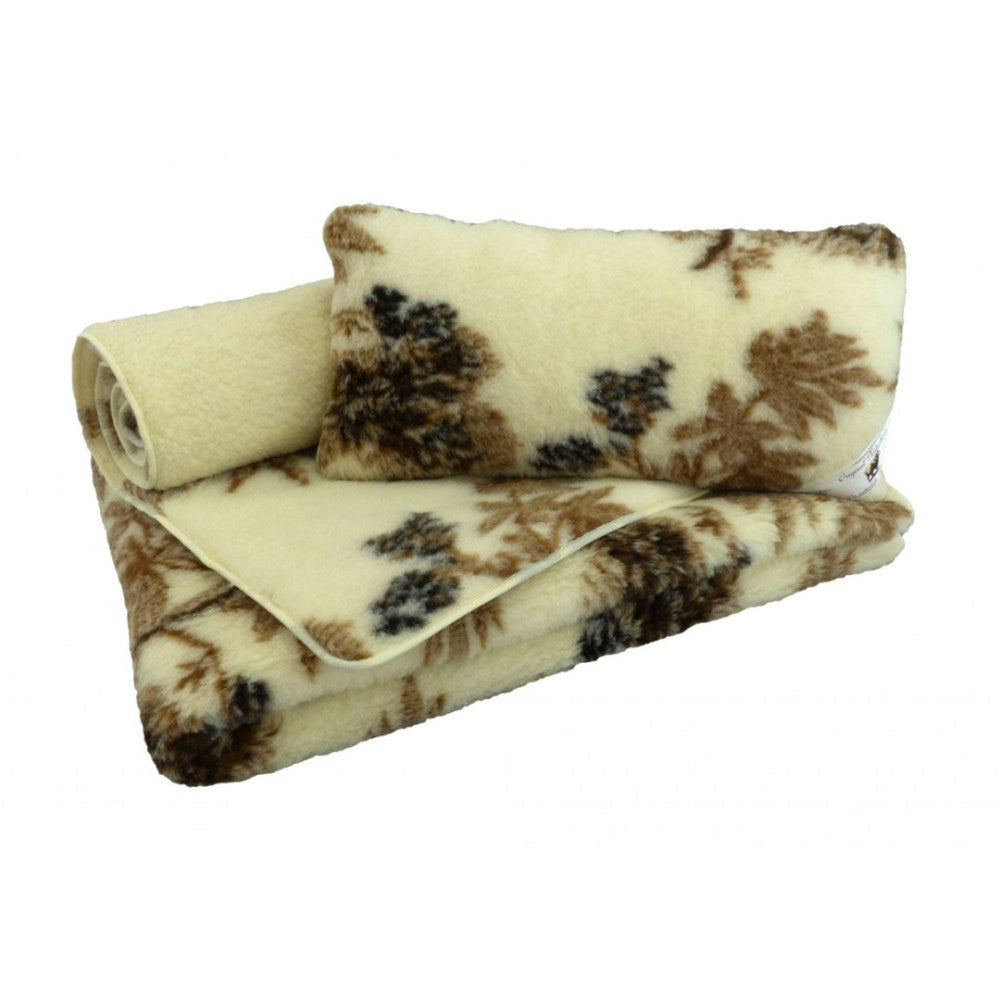 Wool Euro pillow patterned double-sided - 520 gr/m2 - 40x80 cm 