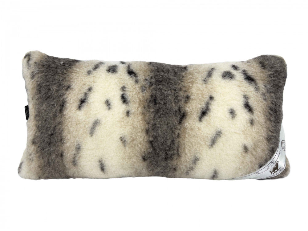 Wool Euro pillow - Lynx pattern double-sided - 550 gr/m2 - 40x80 cm