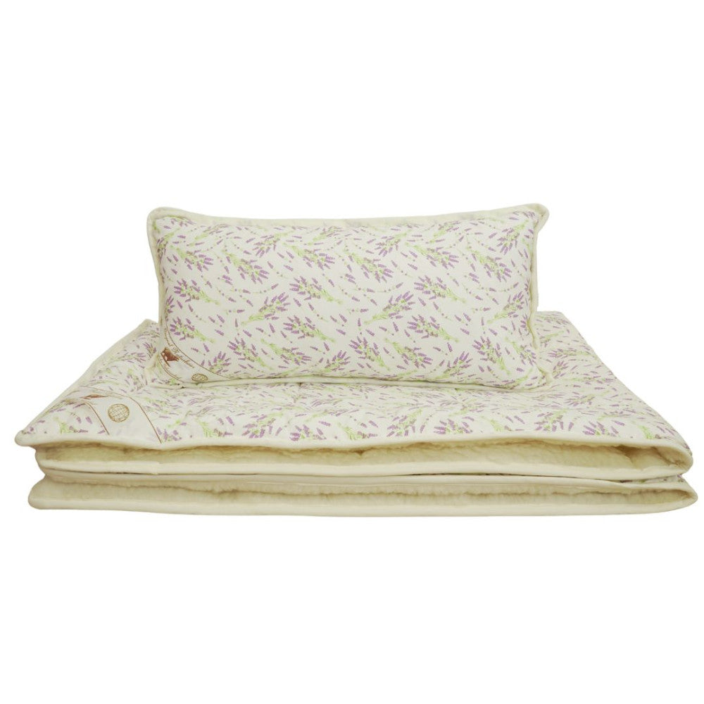 Wool-cotton summer set (2 pieces) - Lavender