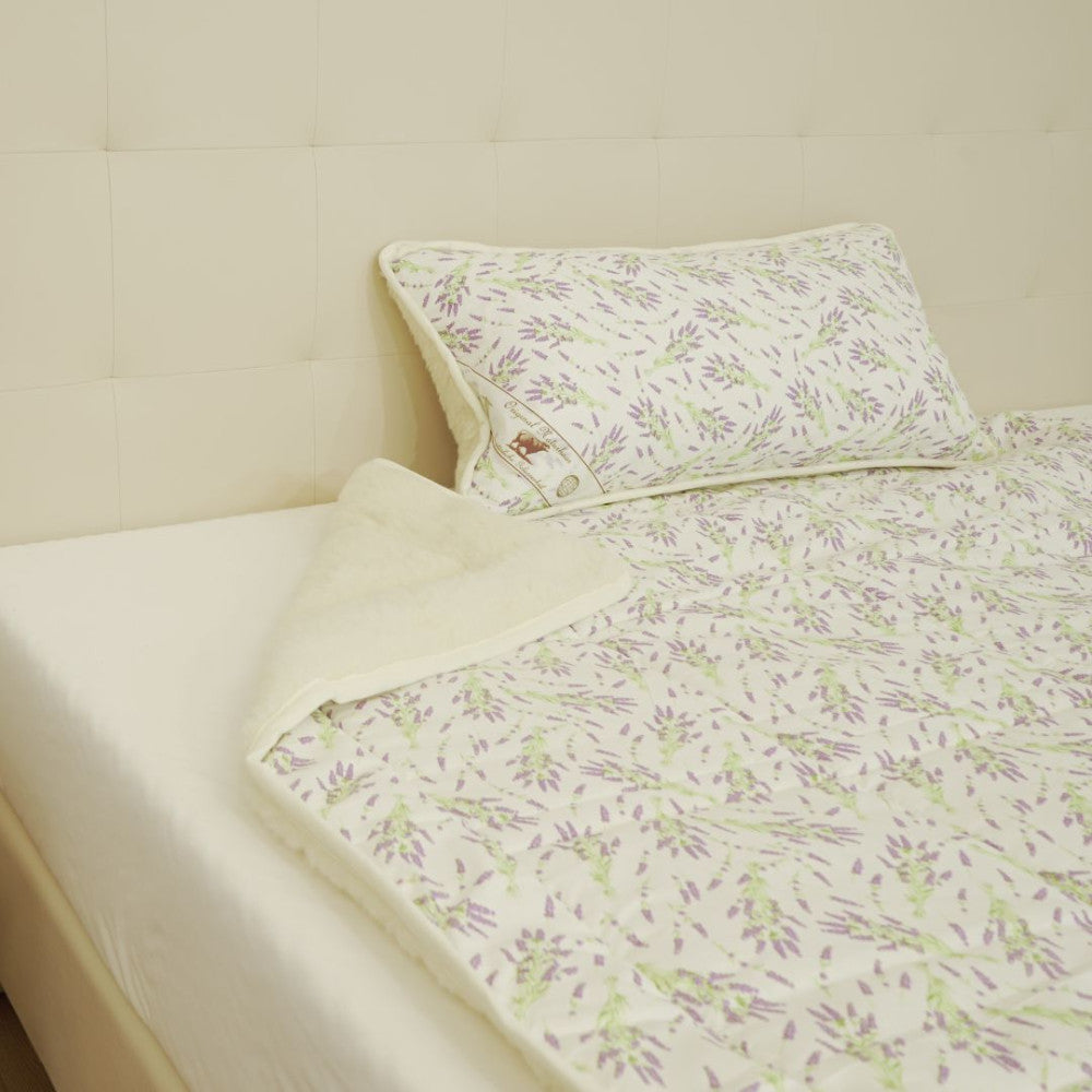 Gyapjú-pamut nyári garnitúra (2 részes) - Levendulás