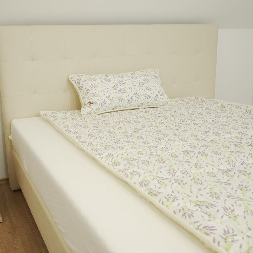 Gyapjú-pamut nyári garnitúra (2 részes) - Levendulás