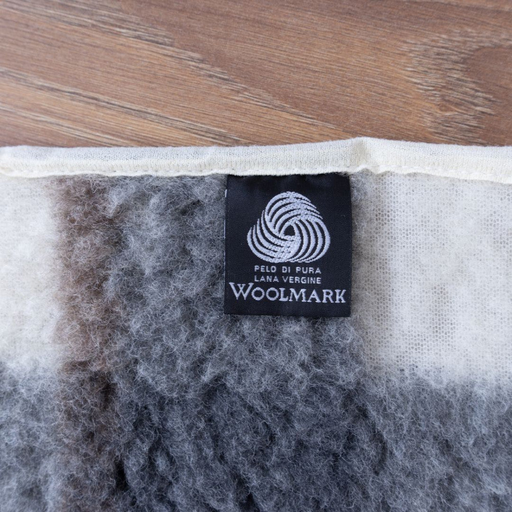 Nierenwärmer aus Wolle - 20x55 cm - mittel - grau kariert