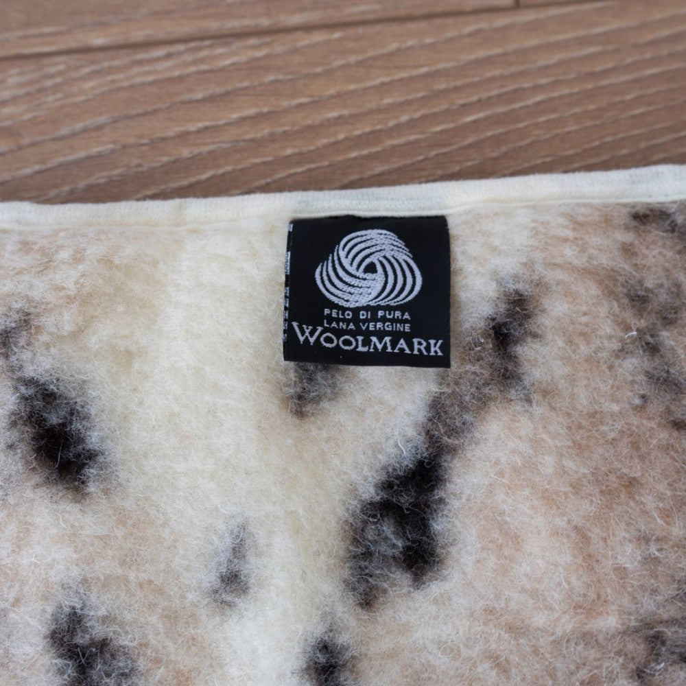 Nierenwärmer aus Wolle - 20x55 cm - mittel - gemustert