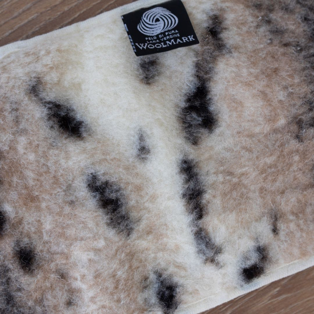 Nierenwärmer aus Wolle - 20x55 cm - mittel - gemustert