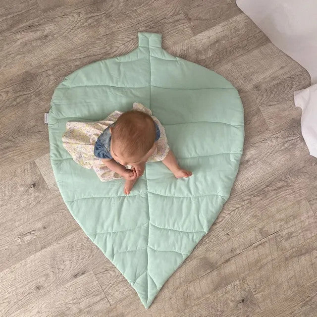 Leaf Kinder-Spielmatte und Decke - Minze