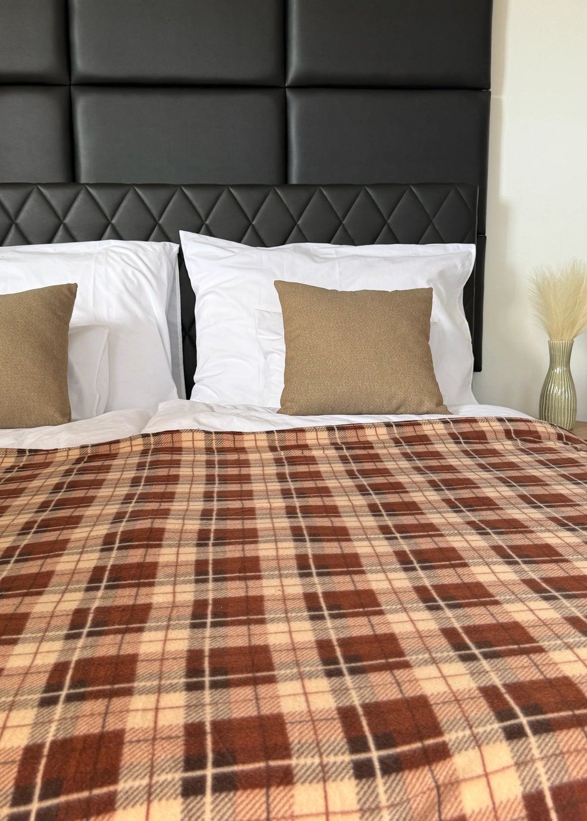 Braun/grau kariertes Plaid