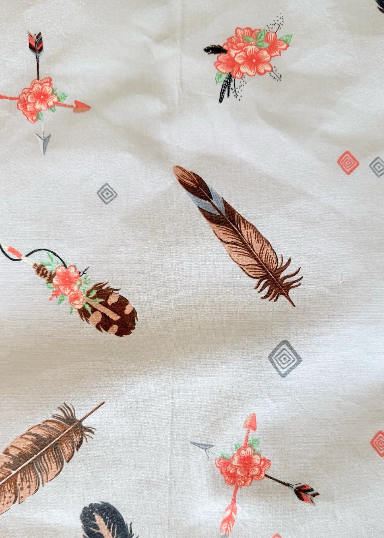 Boheme Grey Blush pamut ágyneműhuzat – tollas könnyedség