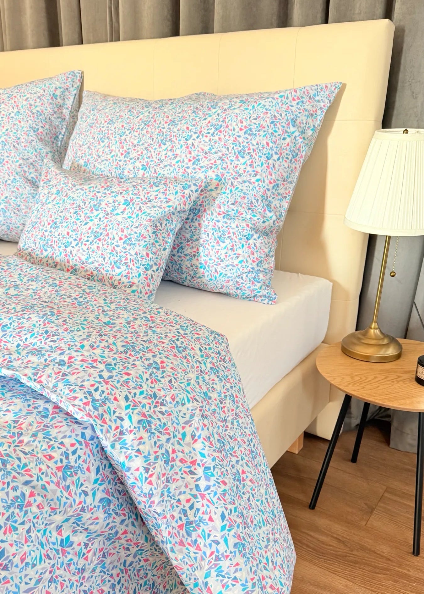 Baumwollbettwäscheset - Blaue Kreise