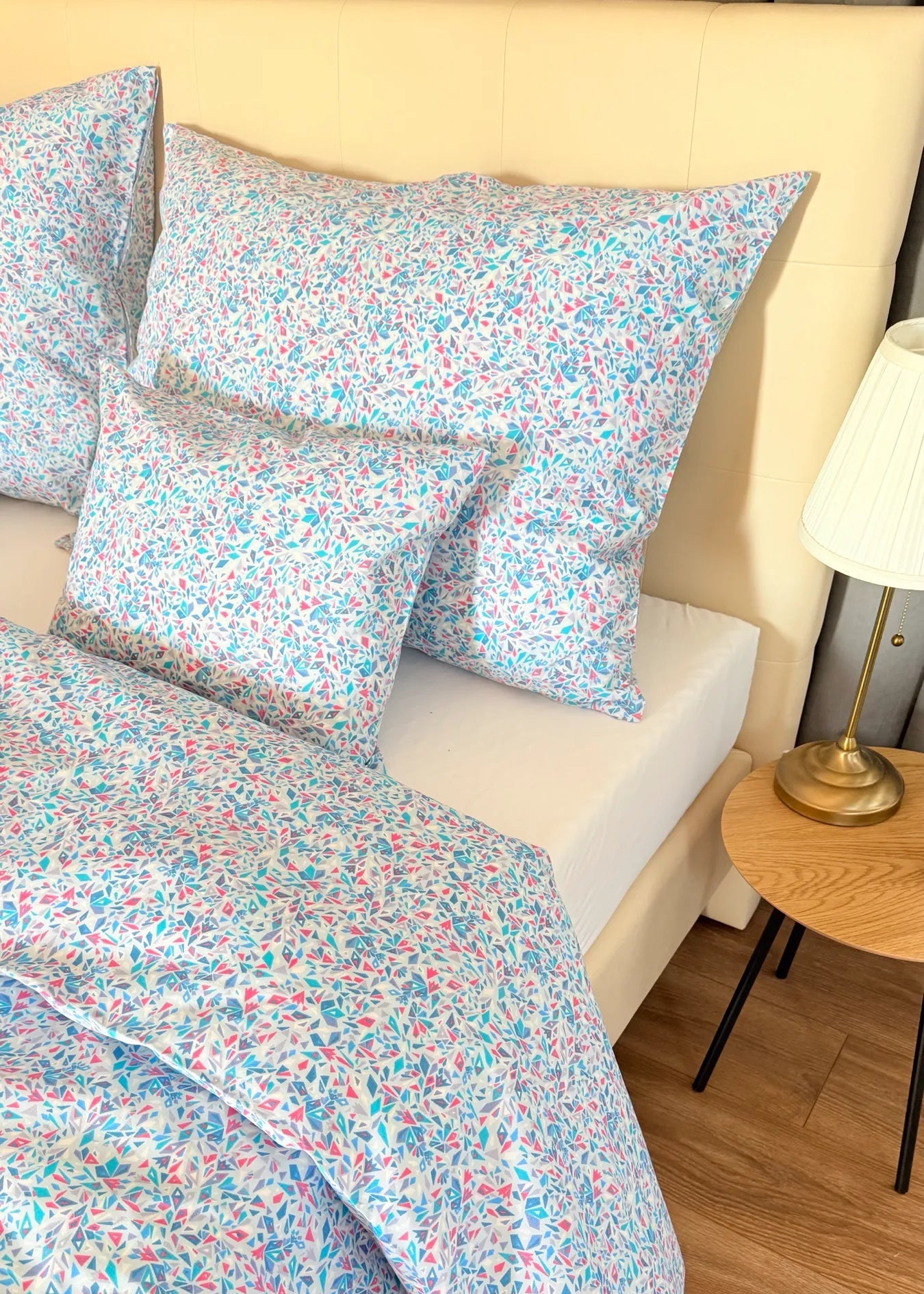 Baumwollbettwäscheset - Blaue Kreise