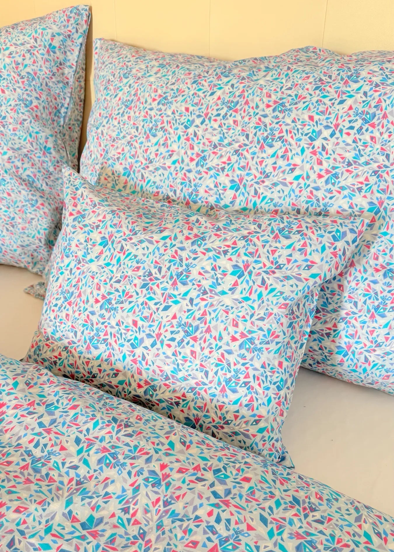 Baumwollbettwäscheset - Blaue Kreise