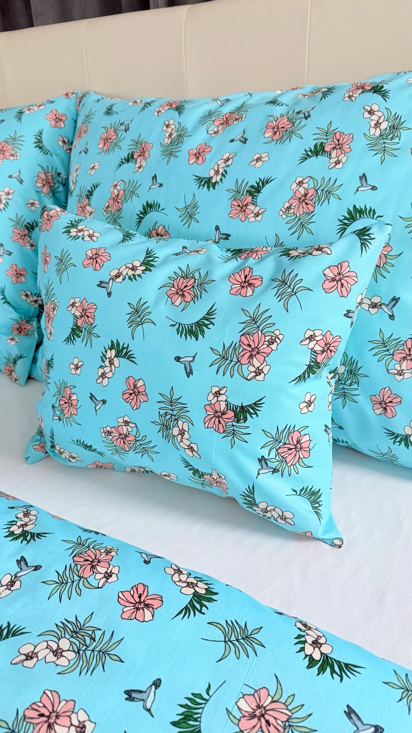 Baumwollbettwäscheset - Blaue Kreise