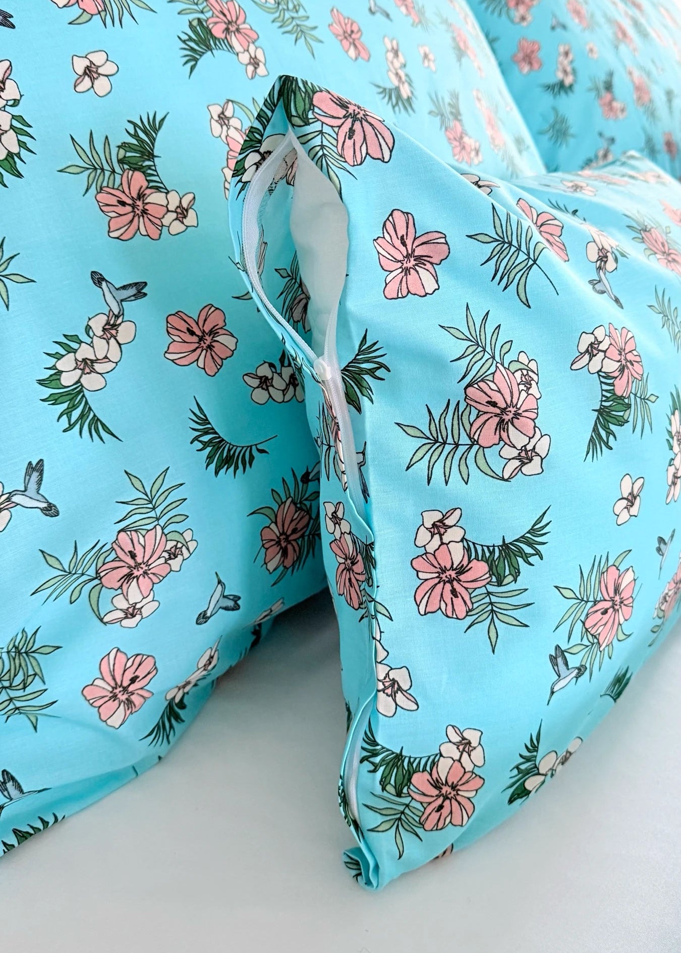 Baumwollbettwäscheset - Blaue Kreise