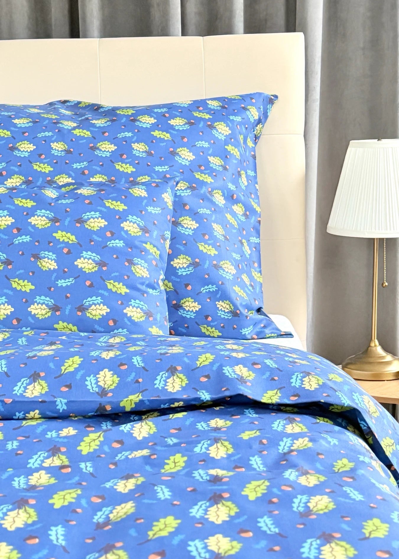 Baumwollbettwäscheset - Blaue Kreise