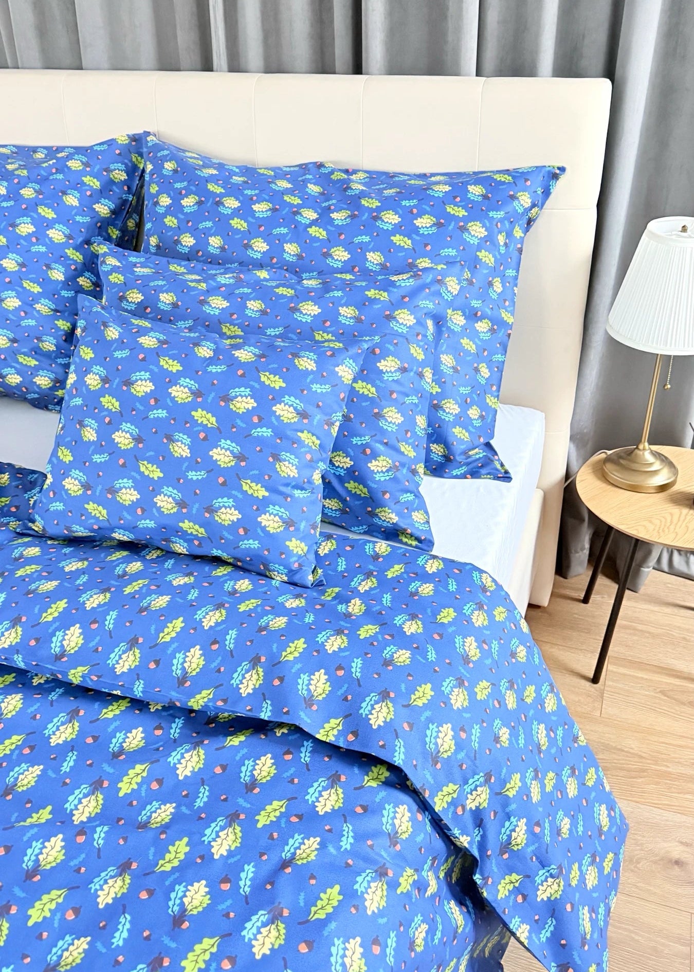 Baumwollbettwäscheset - Blaue Kreise