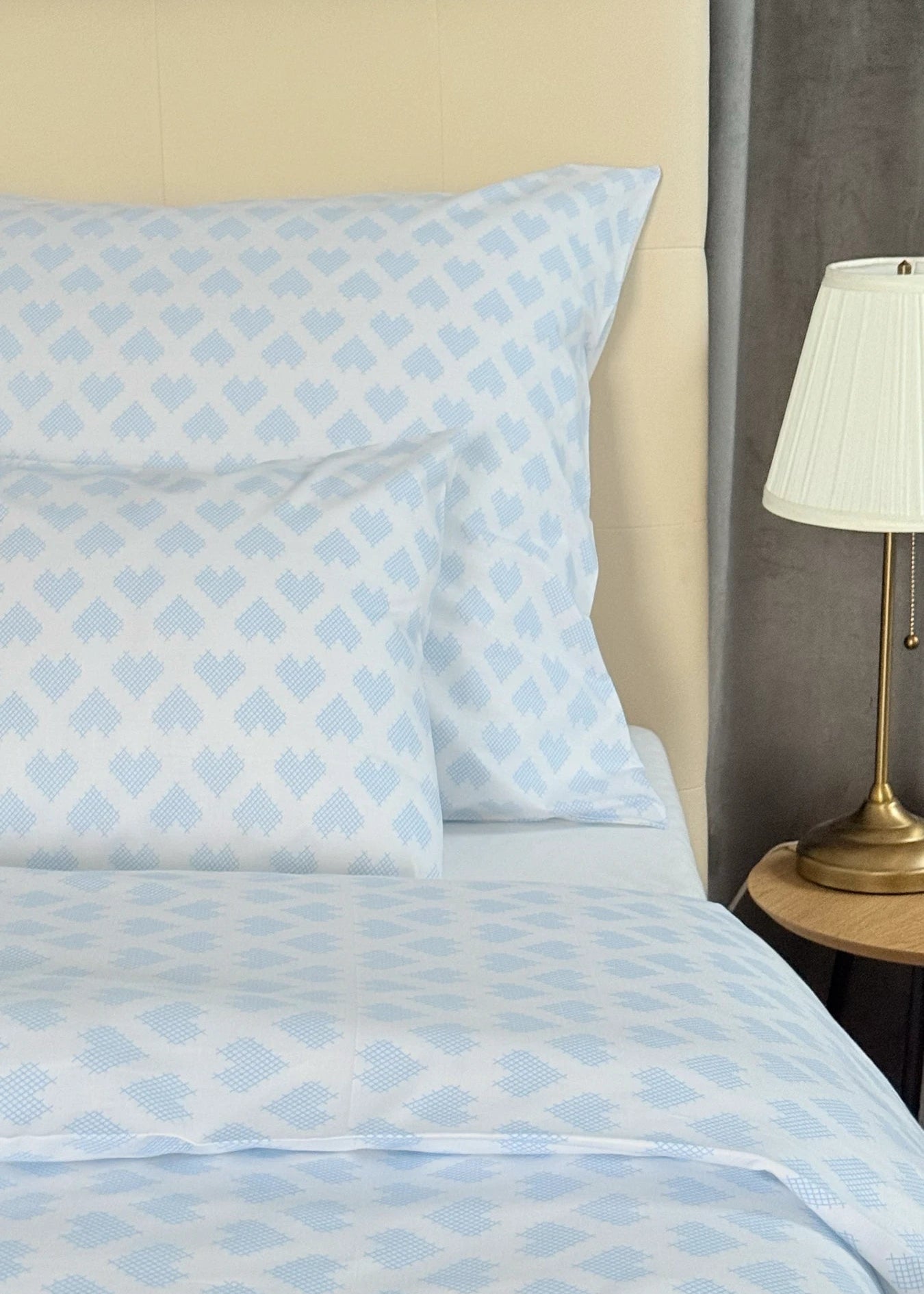 Baumwollbettwäscheset - Blaue Kreise