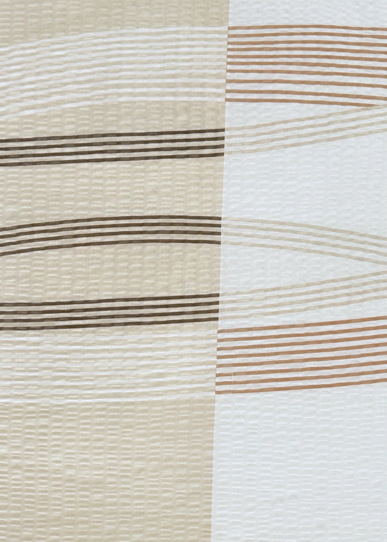 Crepe bed linen set of 3 - Green pattern