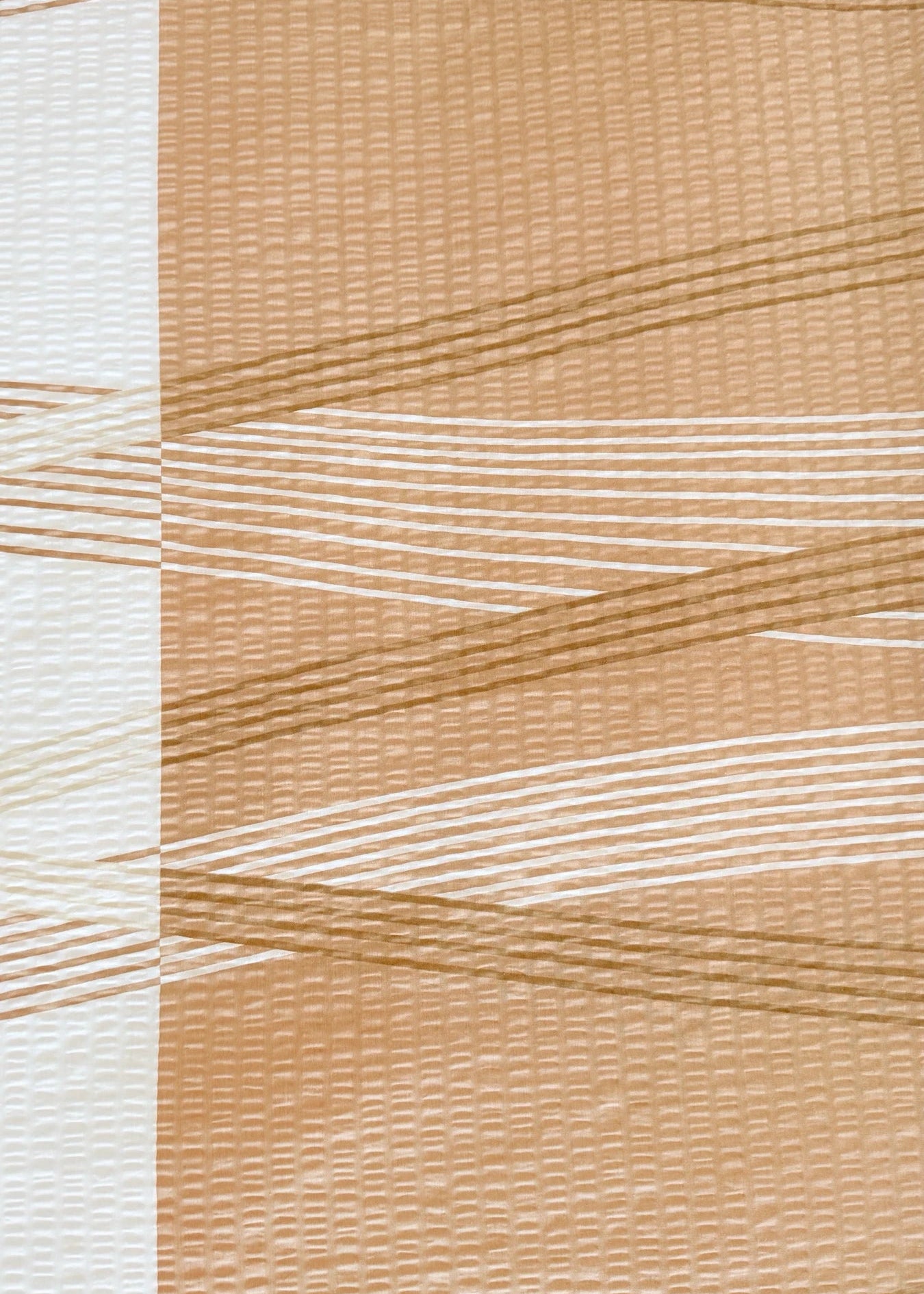 Crepe bed linen set of 3 - Green pattern