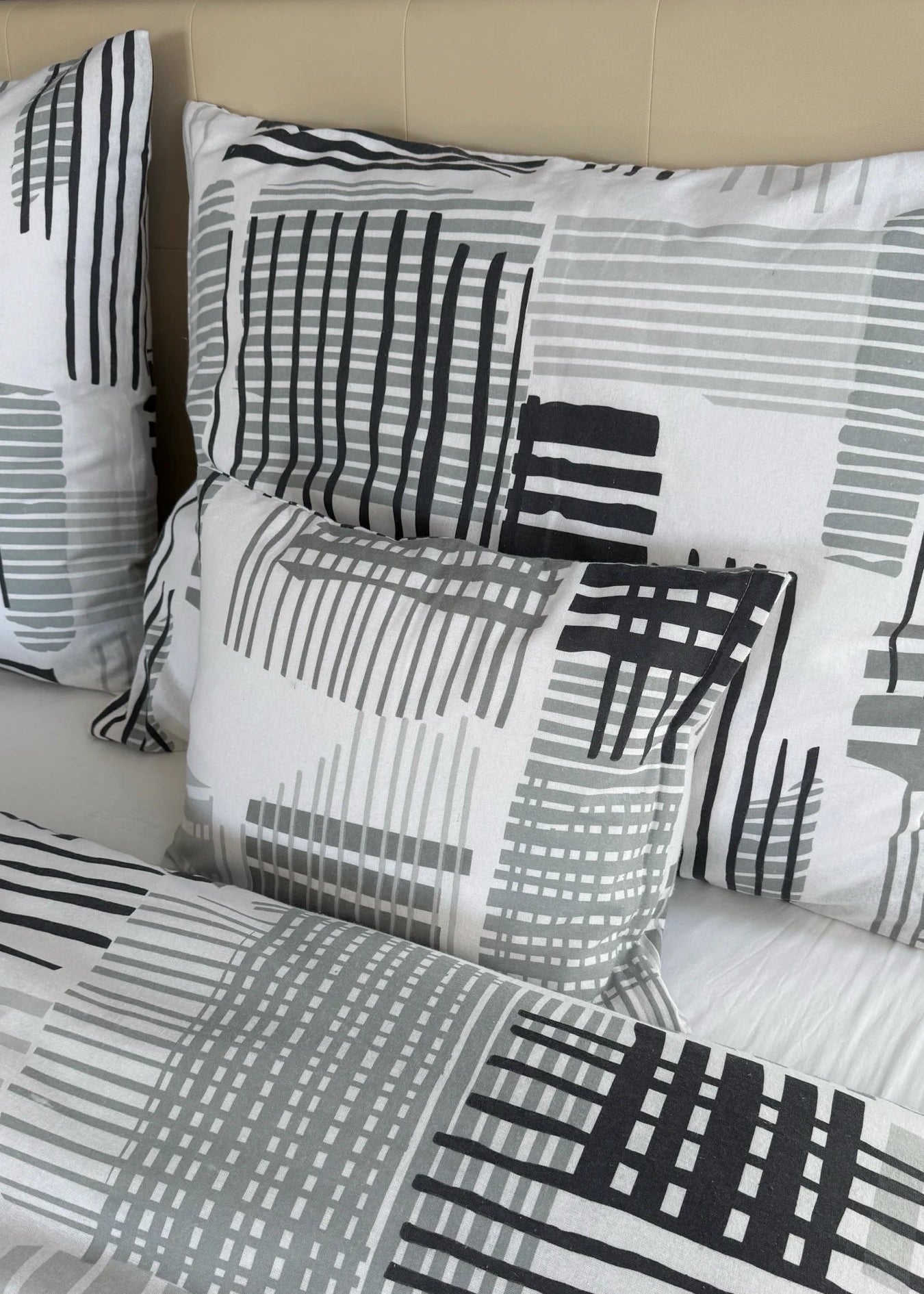 Urban Grid Flanell-Bettwäsche – moderne urbane Eleganz