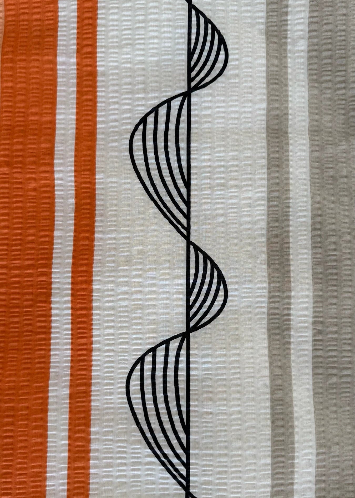 Krepp-Bettwäsche 3er-Set - Grünes Muster