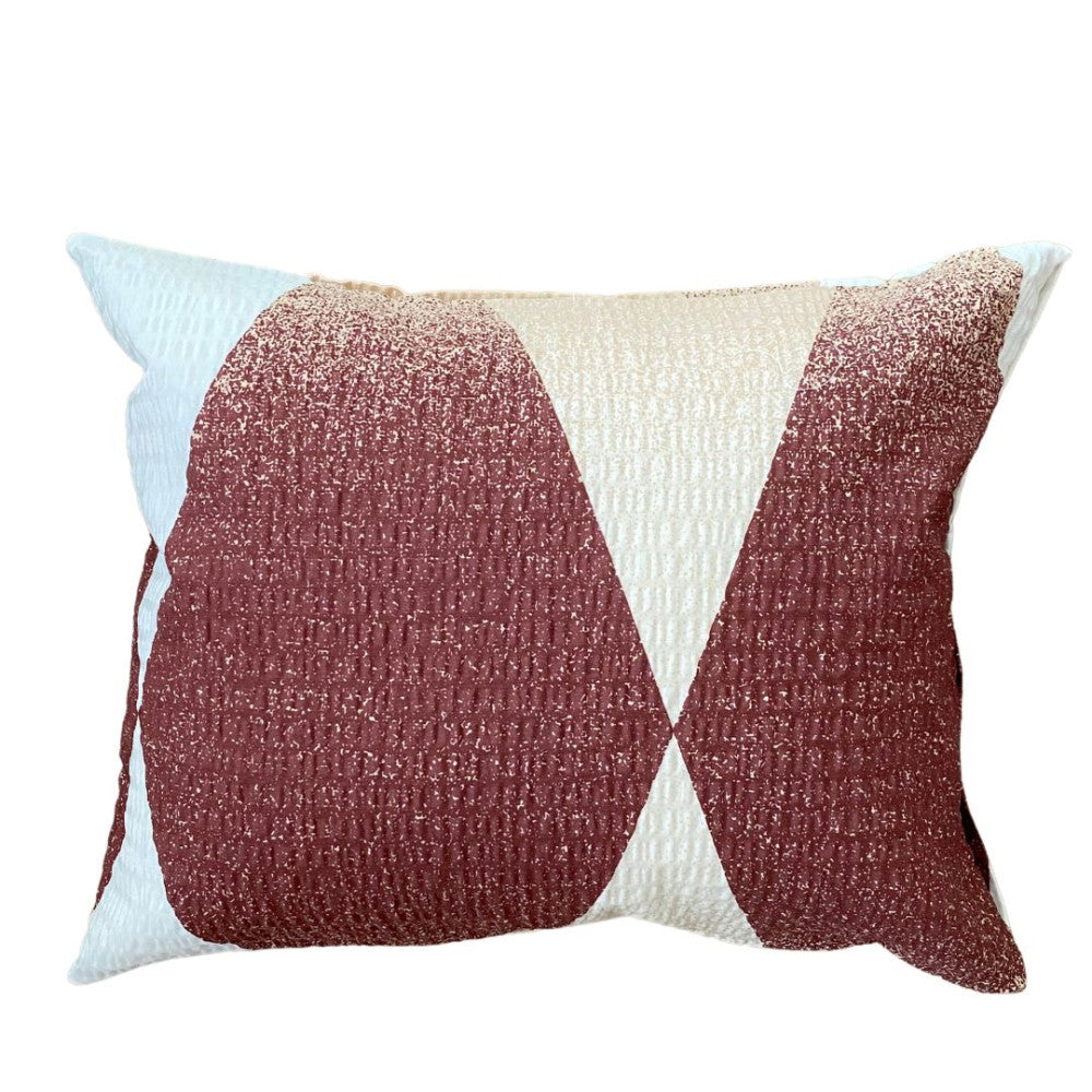 Crepe bed linen set 3 pieces - Brown/beige pattern