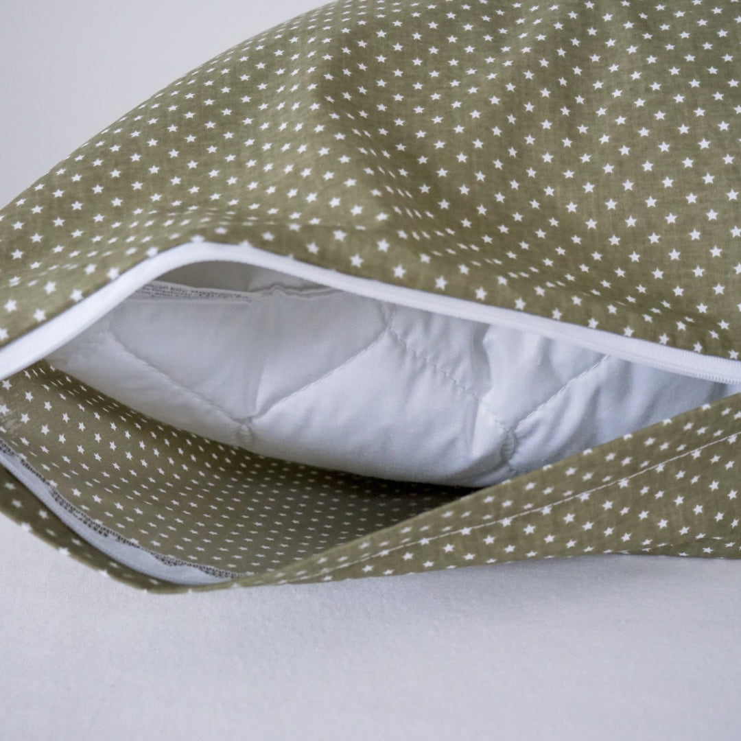 Olive Stars cotton duvet cover – a mood for peaceful nights