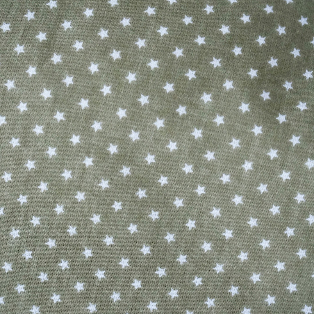 Cotton bed linen set - Blue triangle pattern