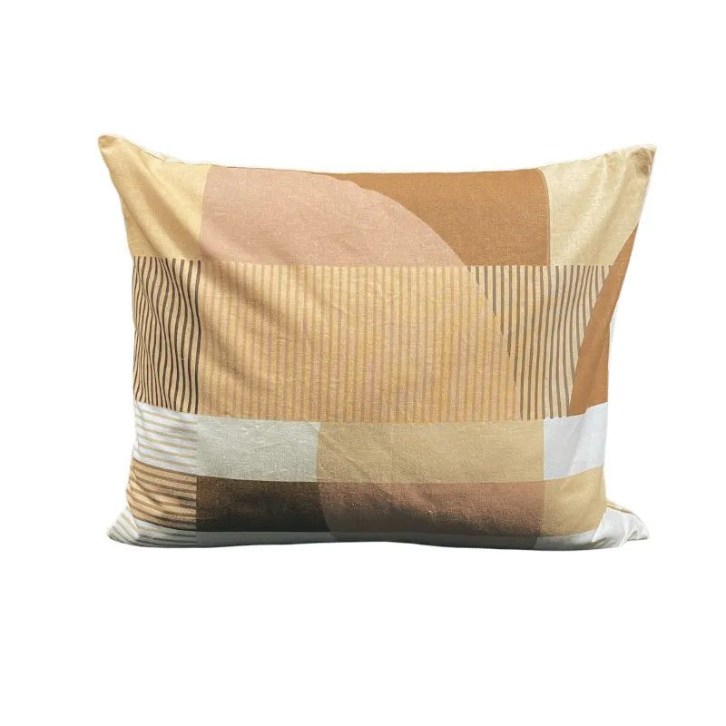 Cotton large pillowcase - Draped pattern