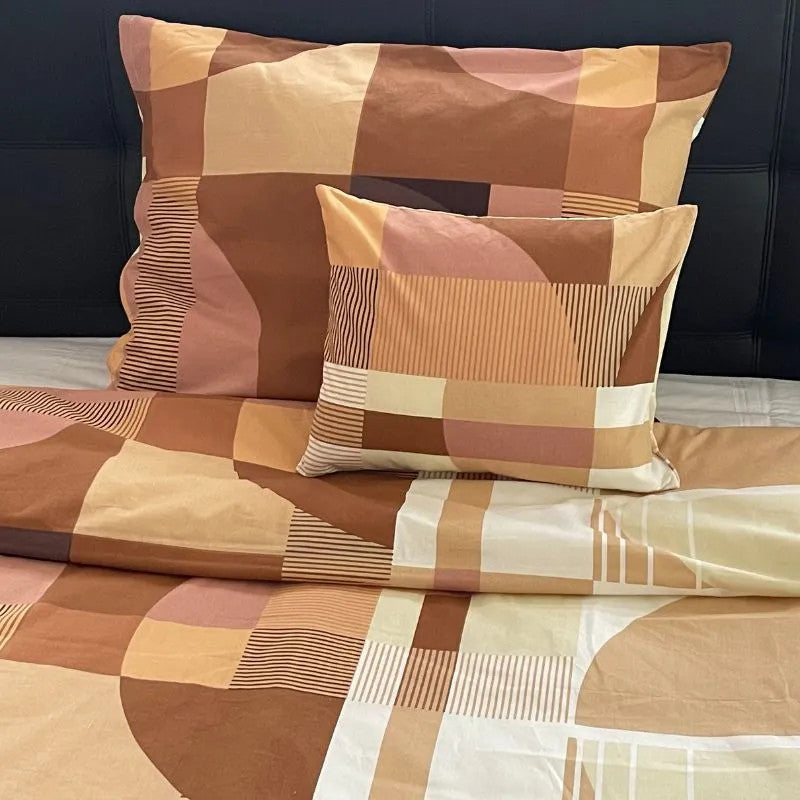 Großer Kissenbezug aus Baumwolle – Drapiertes Muster