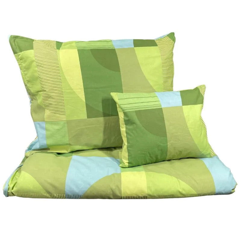Cotton pillowcase - Blue/green