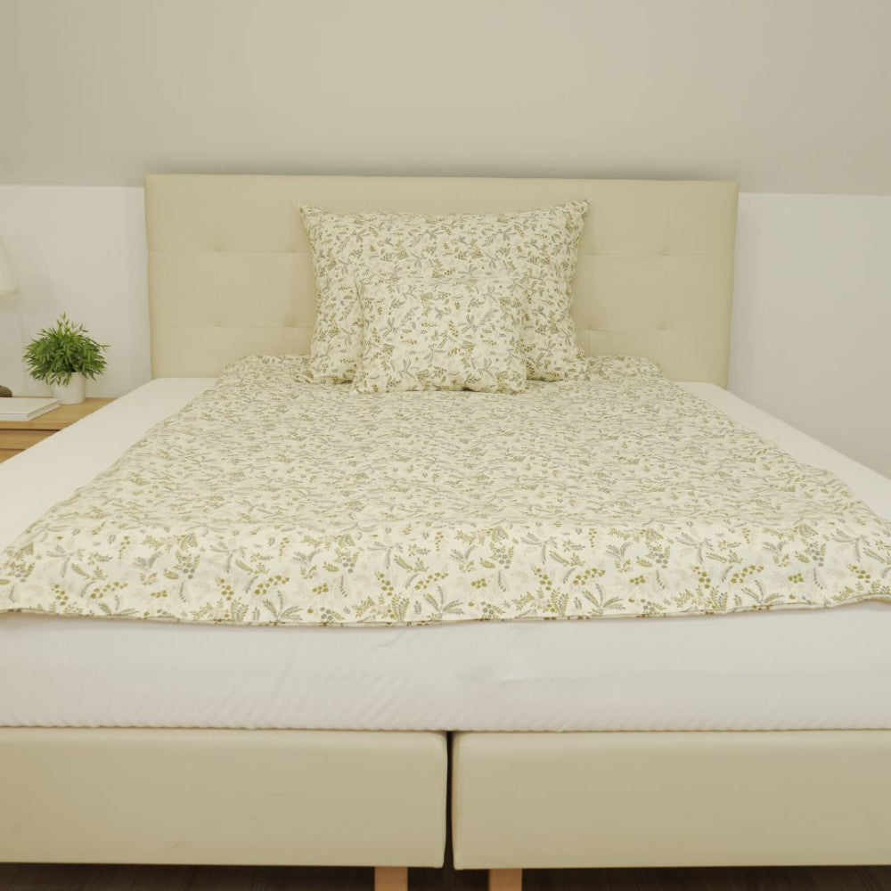 Kissenbezug aus Baumwolle – Pastellfarbenes kleines Blumenmuster