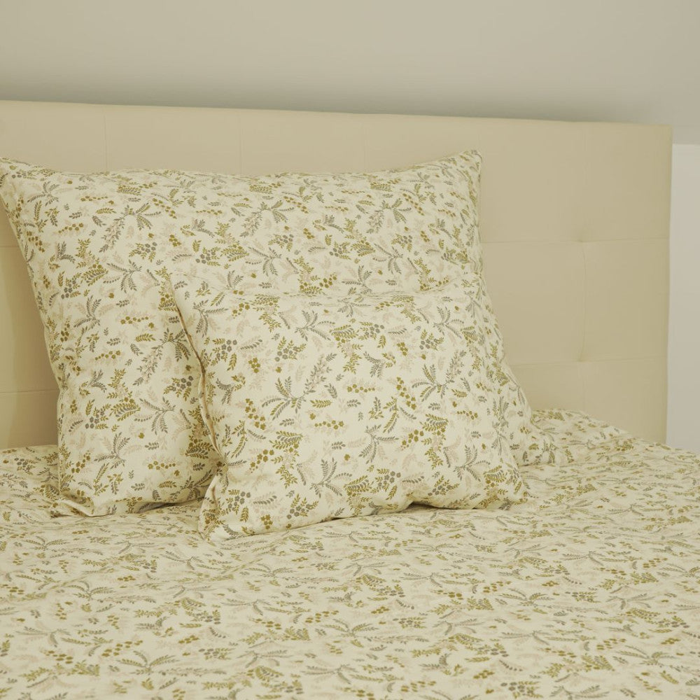 Kissenbezug aus Baumwolle – Pastellfarbenes kleines Blumenmuster