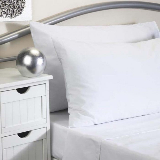 Sanforisiert - Hotel-Kissenbezug (waschbar bei 90 C!) - 100% Baumwolle - umgeschlagen - 146 gr/m2 - verpackt