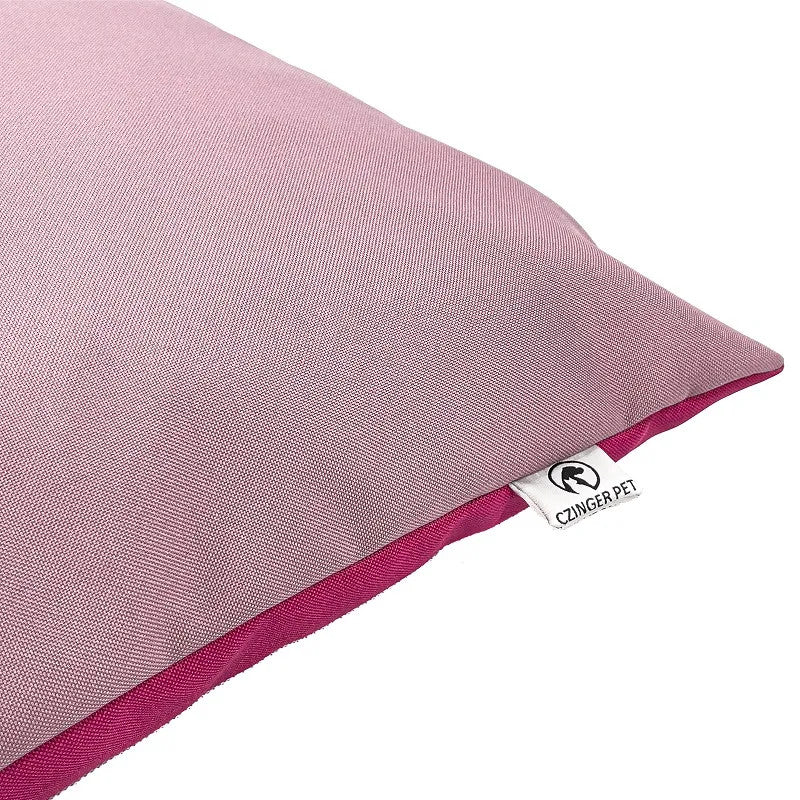 Doppelseitiges Designkissen - Hundebett - blass/rosa