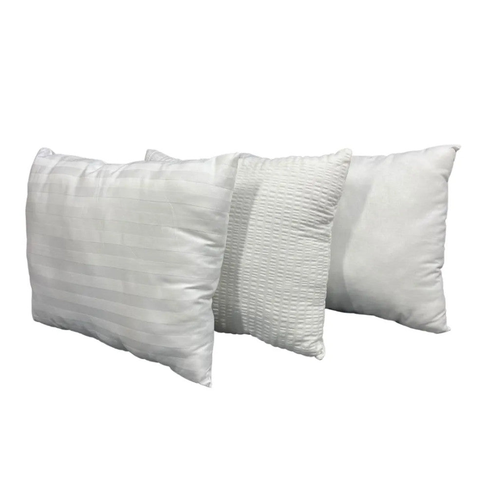 Formbares kleines Kissen – 100 % Baumwolle – mit variablem weißem Stoff – 1 Stk.