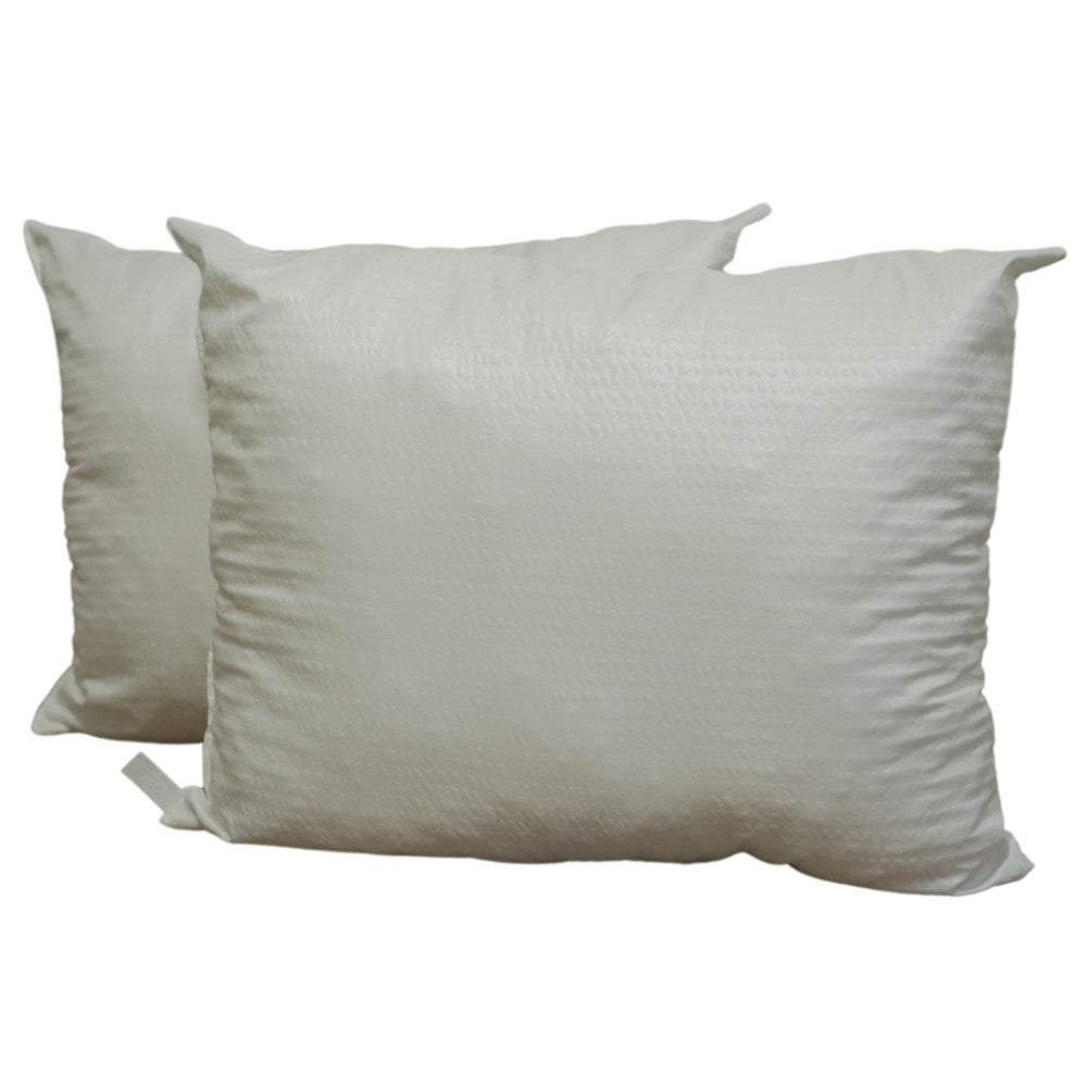 Kissen aus Satin-Polyester-Krepp mit Blaseneffekt